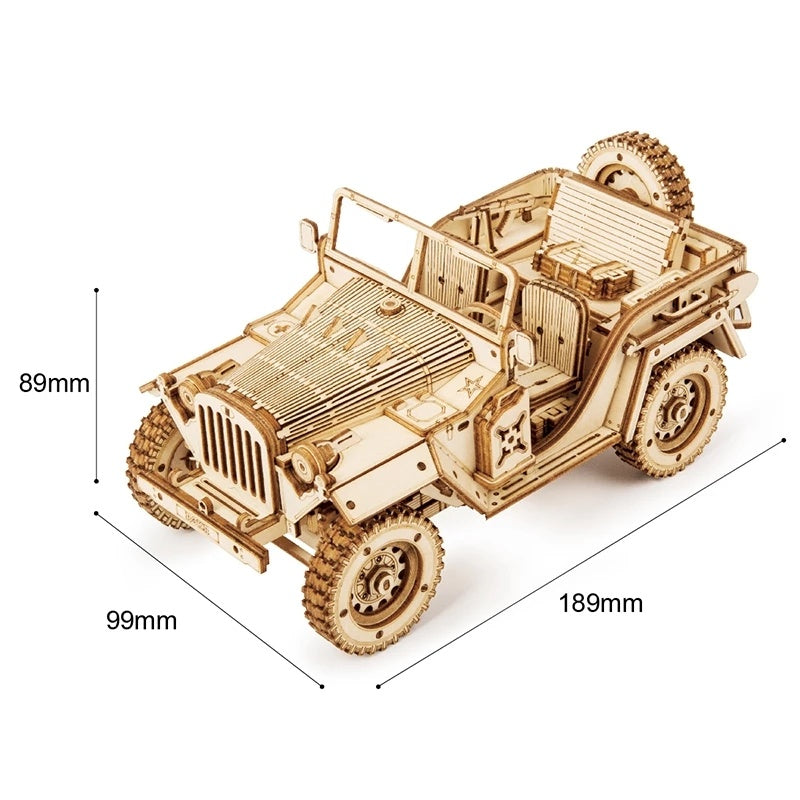 3D Holz-Bausatz 1:18: lasergeschnitten, ohne Kleber, klare Anleitung, inkl. Ersatzteilen. Sammler-Look, perfektes Geschenk.