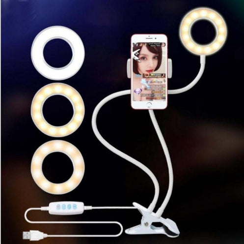 Mini LED Ring Light für Live-Streaming & Make-up – kompakt, flexibel & leistungsstark