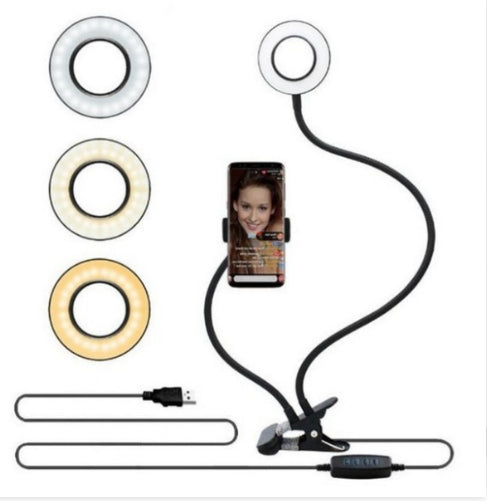 Mini LED Ring Light für Live-Streaming & Make-up – kompakt, flexibel & leistungsstark
