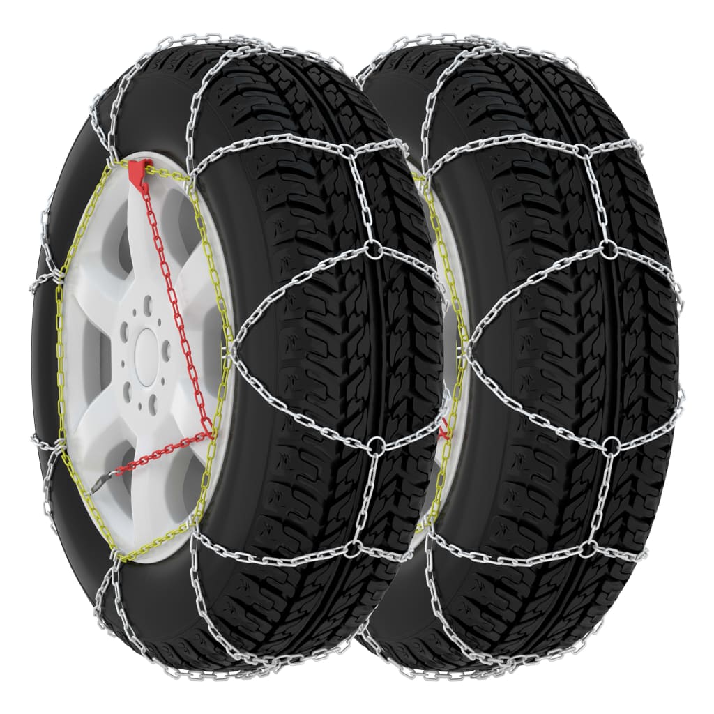 Schneeketten für Autoreifen – 2 Stück, 9 mm
