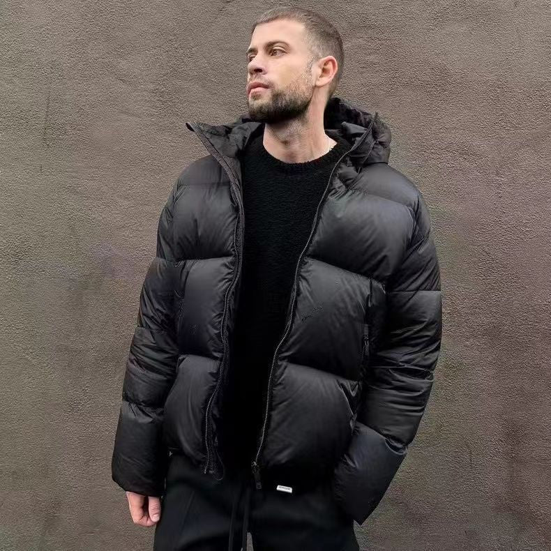 Herren Winterjacke – Leichte Jacke mit Kapuze, extra warm